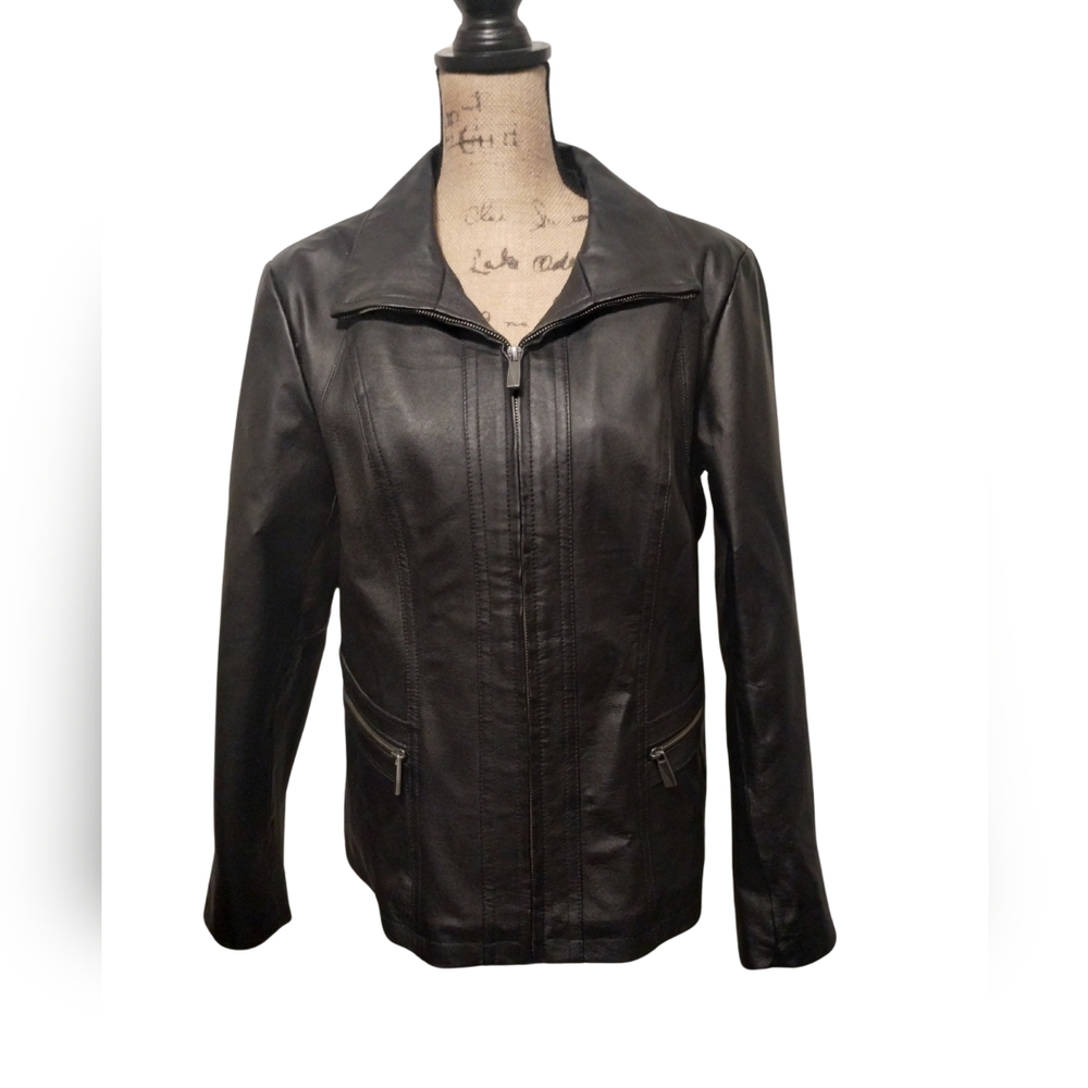 Vintage Leather Jacket La Novelle Renaissance Size L